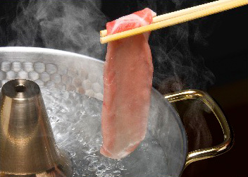 宮崎の豚肉。しゃぶしゃぶ